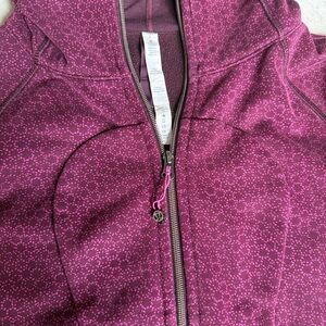 lululemon athletica Burgundy Speckled Zip Hoodie
